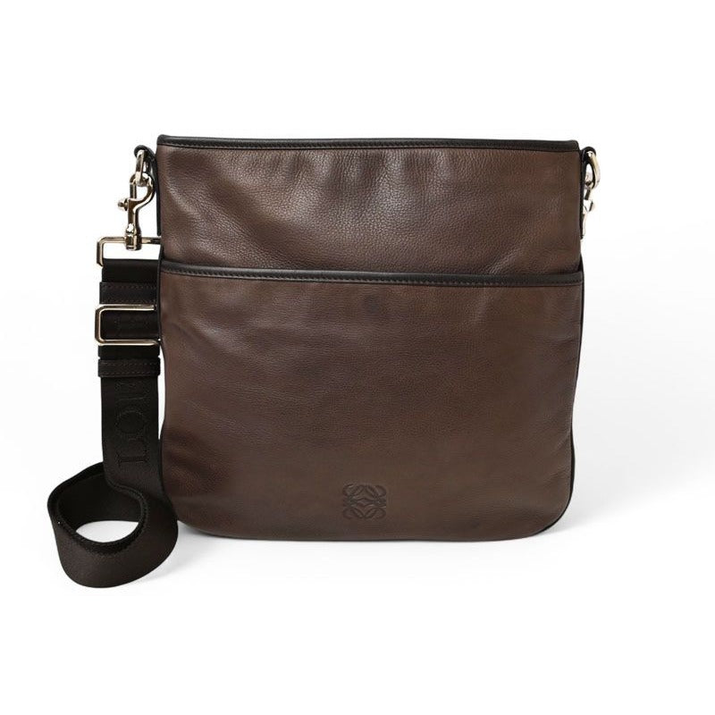 Loewe Shoulder Bag Crossbody Anagram Dark Brown Vintage