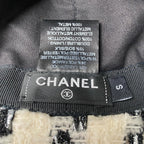 Chanel Tweed CC Logo Bucket Ivory Black — view 9