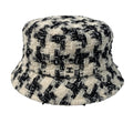 Chanel Tweed CC Logo Bucket Ivory Black