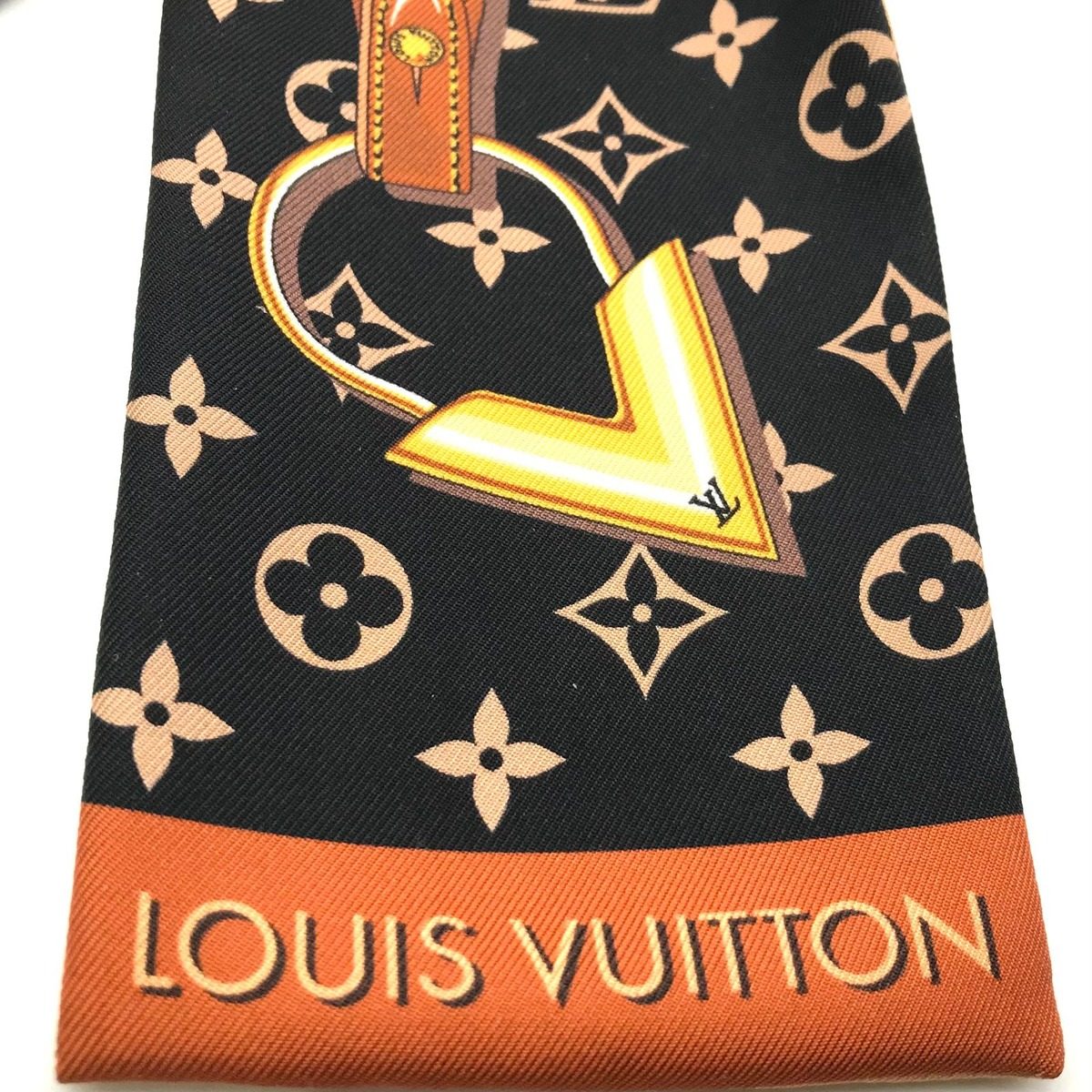 Louis Vuitton Silk Bandeau Wild at Heart Monogram Leopard Print Scarf — view 3