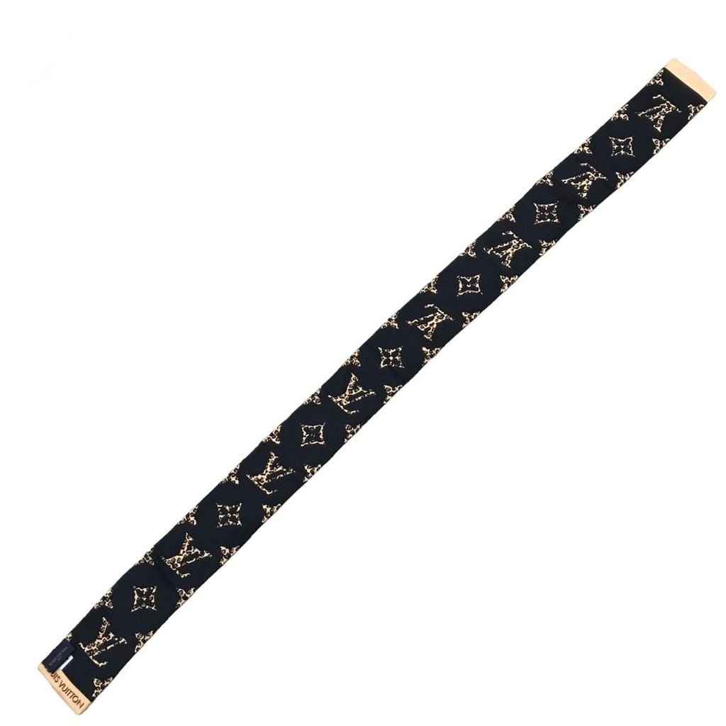 Louis Vuitton Silk Bandeau Wild at Heart Monogram Leopard Print Scarf — view 7