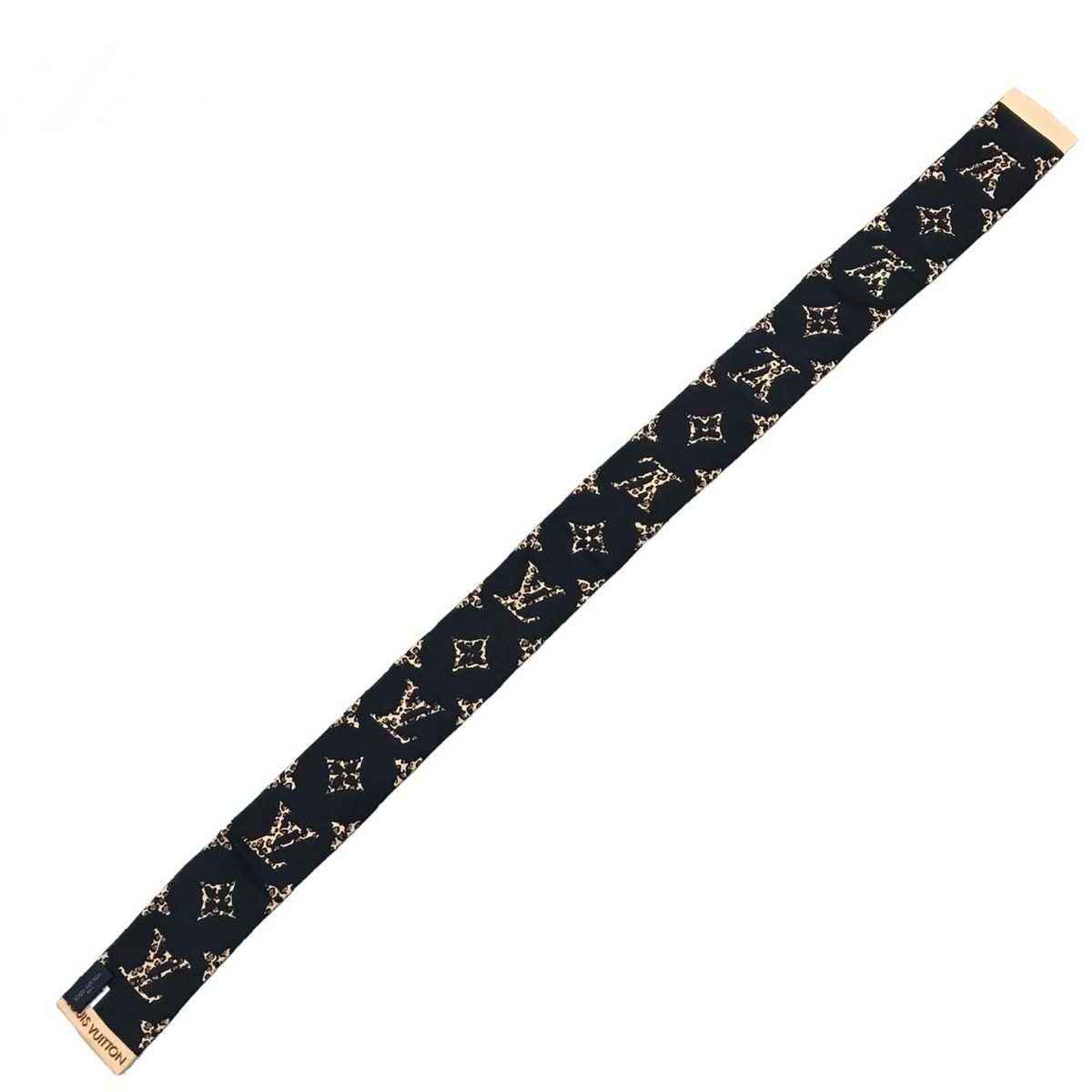 Louis Vuitton Silk Bandeau Wild at Heart Monogram Leopard Print Scarf — view 7