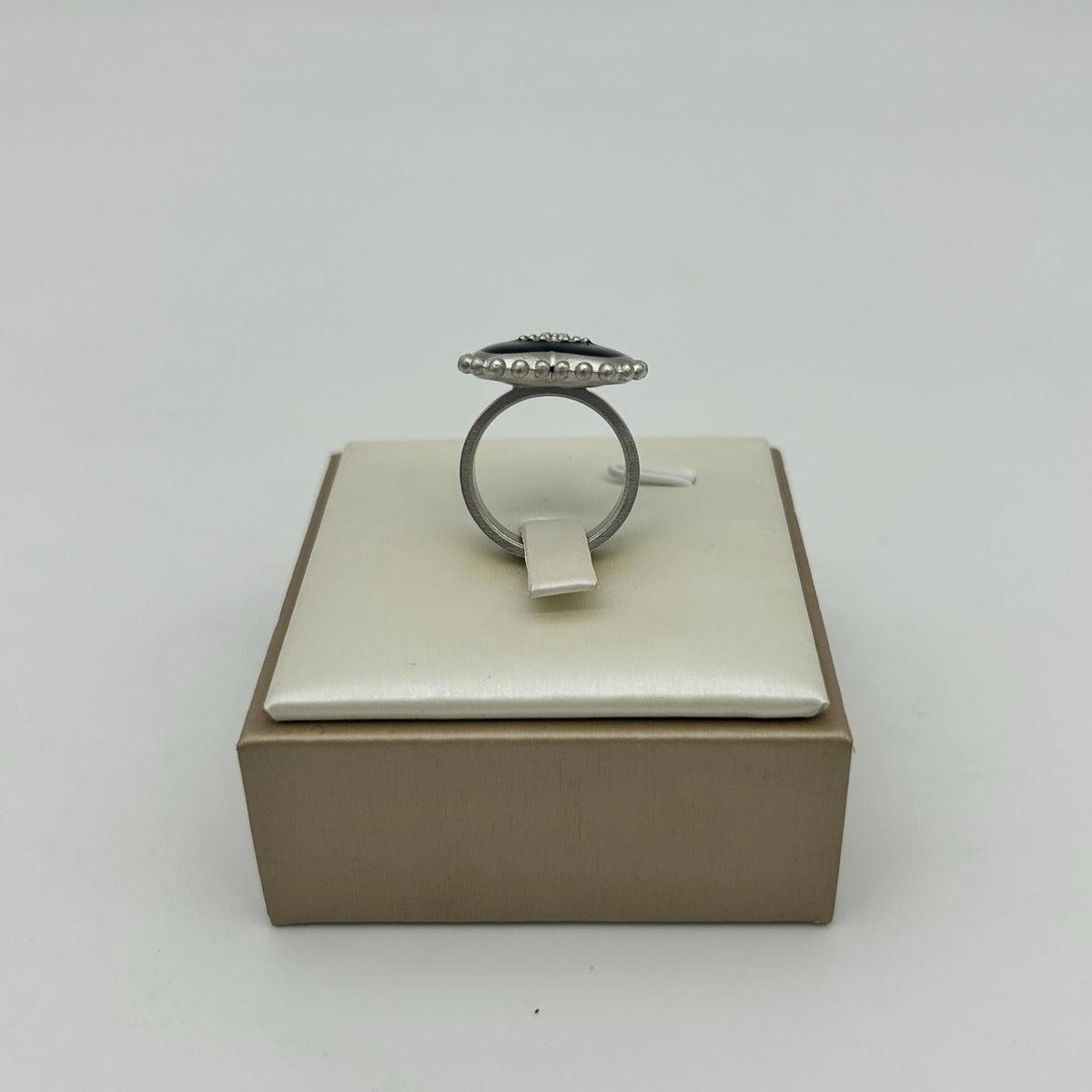 Chanel CC Logo Ring Black — view 7