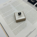 Chanel CC Logo Ring Black