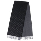 Louis Vuitton Echarpe Monogram Gradient Cashmere Wool Scarf Noir Black — view 2