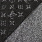 Louis Vuitton Echarpe Monogram Gradient Cashmere Wool Scarf Noir Black — view 4