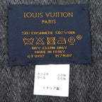 Louis Vuitton Echarpe Monogram Gradient Cashmere Wool Scarf Noir Black — view 6