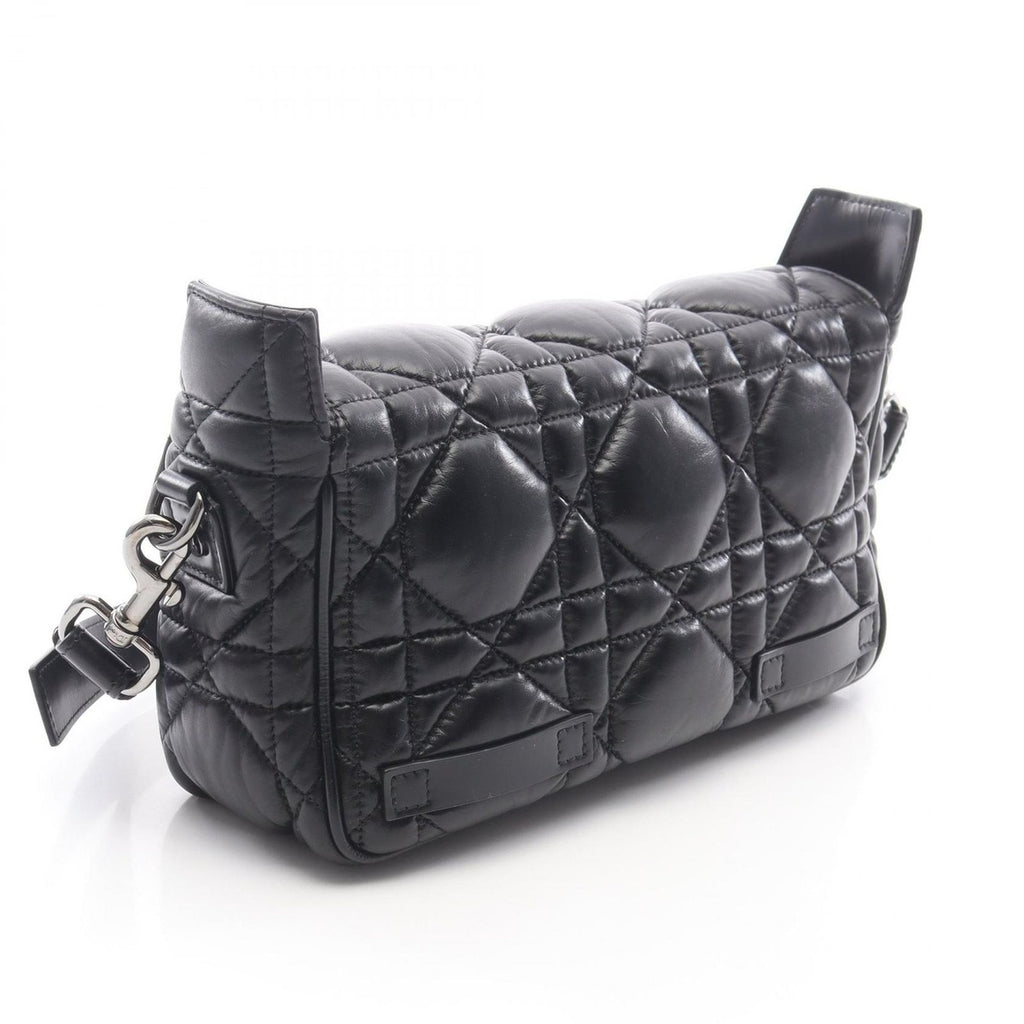 Dior Shoulder Bag Camp Small Macro Cannage Black Leather — view 2
