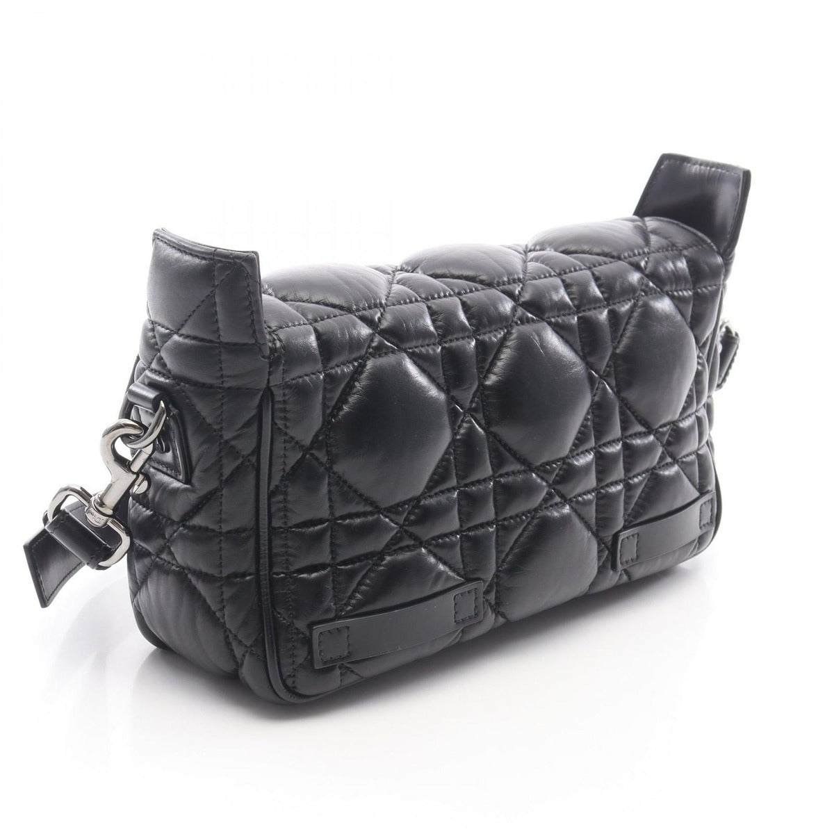 Dior Shoulder Bag Camp Small Macro Cannage Black Leather — view 2