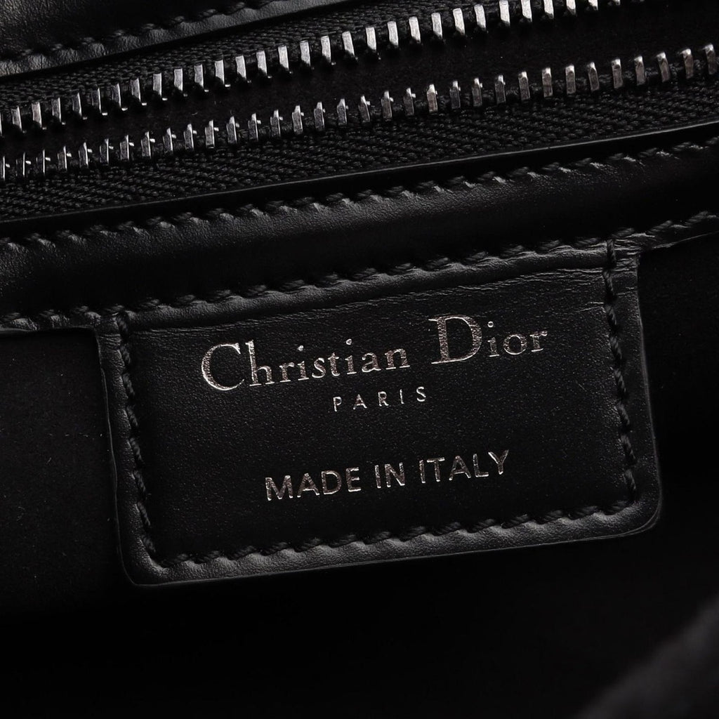 Dior Shoulder Bag Camp Small Macro Cannage Black Leather — view 4