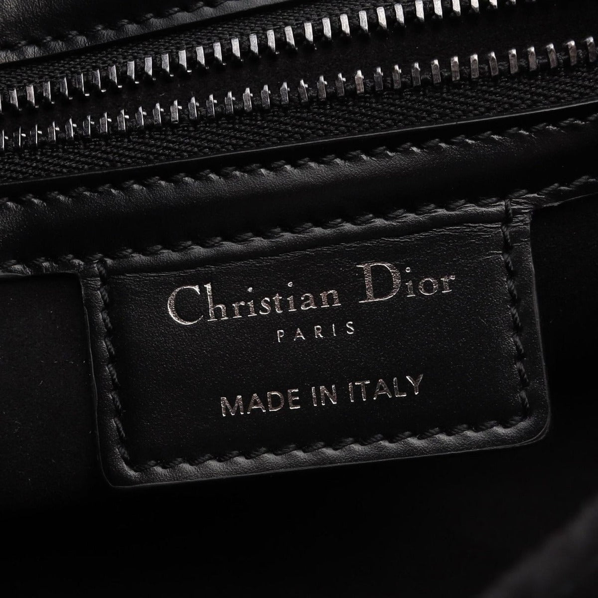 Dior Shoulder Bag Camp Small Macro Cannage Black Leather — view 4