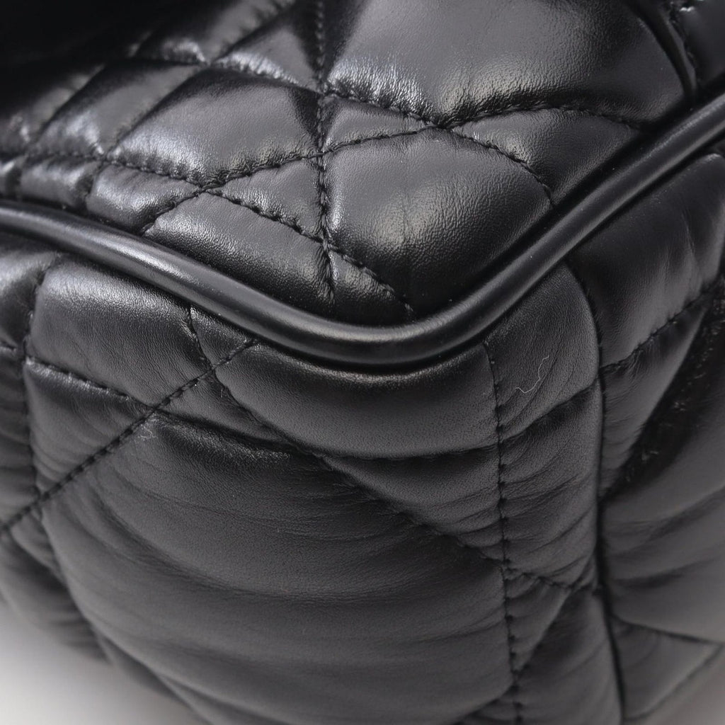 Dior Shoulder Bag Camp Small Macro Cannage Black Leather — view 6