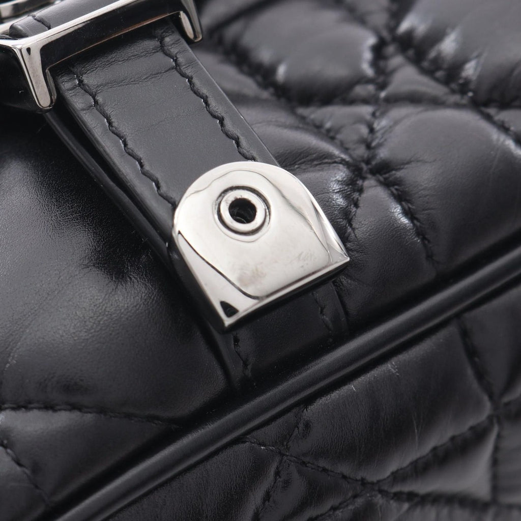 Dior Shoulder Bag Camp Small Macro Cannage Black Leather — view 8