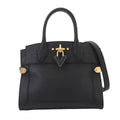 Louis Vuitton Steamer PM 2-Way Bag Leather Black