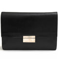Gucci Bag Second Clutch Men Leather Black 03137 1669 Flap