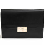 Gucci Bag Second Clutch Men Leather Black 03137 1669 Flap