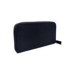 Prada Zip Around Nylon Black Wallet Silver — view 2