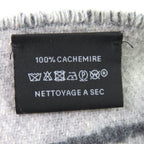 Hermes Entrelac Equestre Scarf Cashmere Horse Fringe Bicolor Gray — view 7