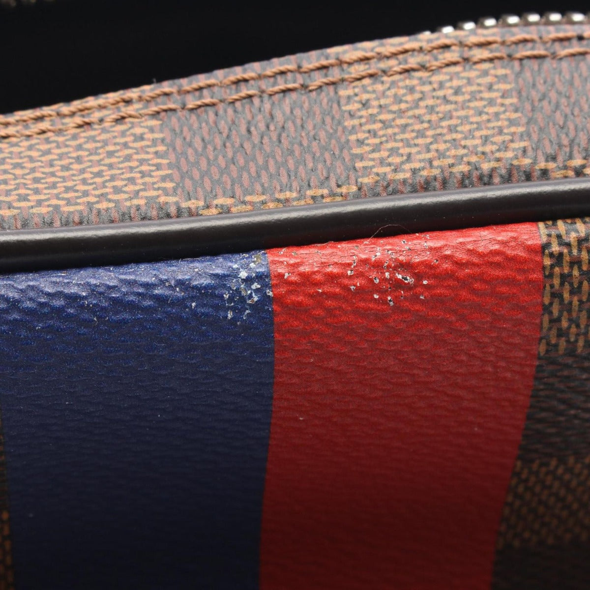 Louis Vuitton Shoulder Bag Amazon Damier Savanna Canvas Brown. Black. Multicolor — view 6