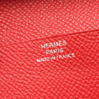 Hermes Bifold Wallet Bearn Souffle Rouge Casac Leather Kazak Red — view 4