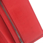 Hermes Bifold Wallet Bearn Souffle Rouge Casac Leather Kazak Red — view 7
