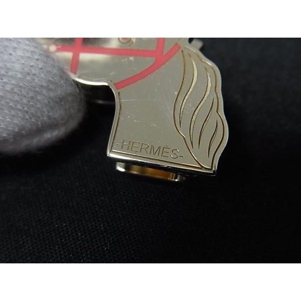 Hermes Quadrige Scarf Ring Closure Pink Gold — view 3