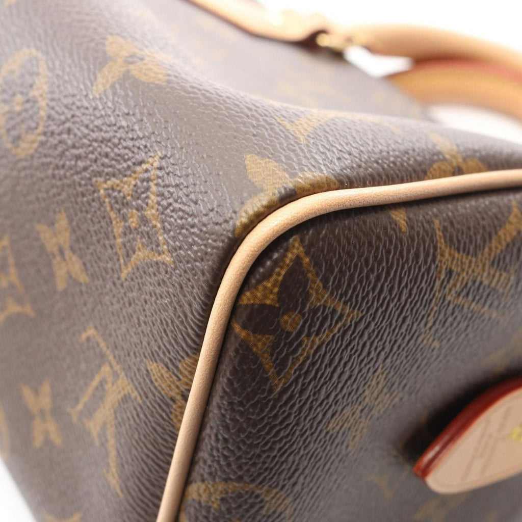 Louis Vuitton Handbag Speedy Bandouliere 20 Beige Canvas Leather — view 6