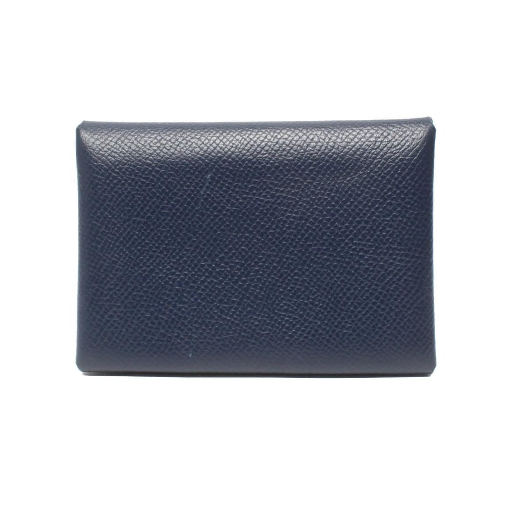 Hermes Coin Case Card Silver Calvi Duo — view 2