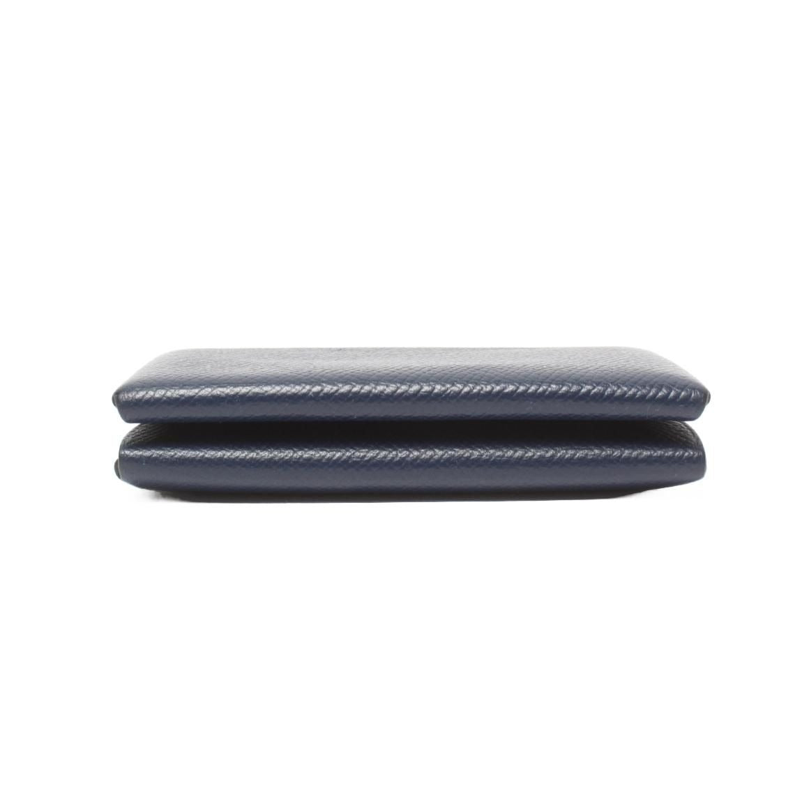 Hermes Coin Case Card Silver Calvi Duo — view 4