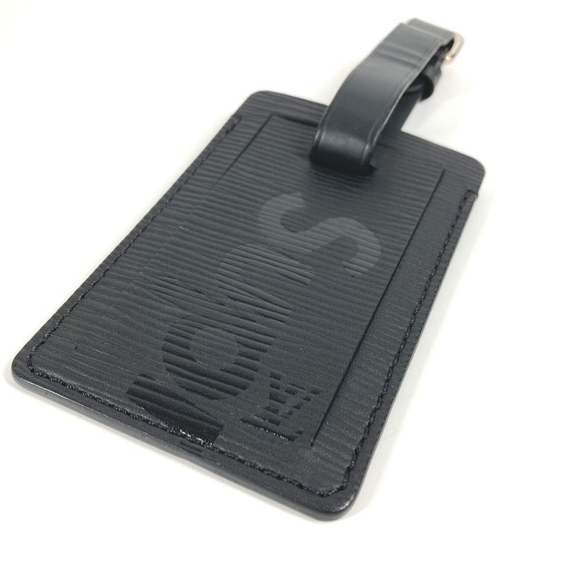 Louis Vuitton Name Tag Supreme Collaboration Epi Leather Noir Black — view 6