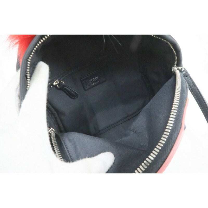 Fendi Monster Star Bugs Backpack Black Red — view 5