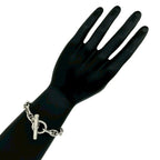 Hermes Chaine D'ancre MM 16 Links Cursive Logo Chain Bracelet — view 2