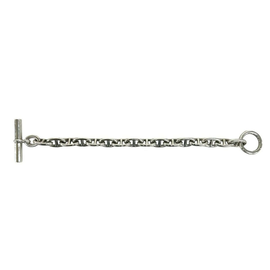 Hermes Chaine D'ancre MM 16 Links Cursive Logo Chain Bracelet — view 8
