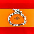 Hermes Chaine D'ancre MM 16 Links Cursive Logo Chain Bracelet