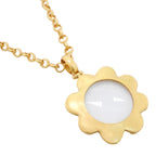 Chanel Necklace Vintage CC Logo Loupe Gold Plated — view 2