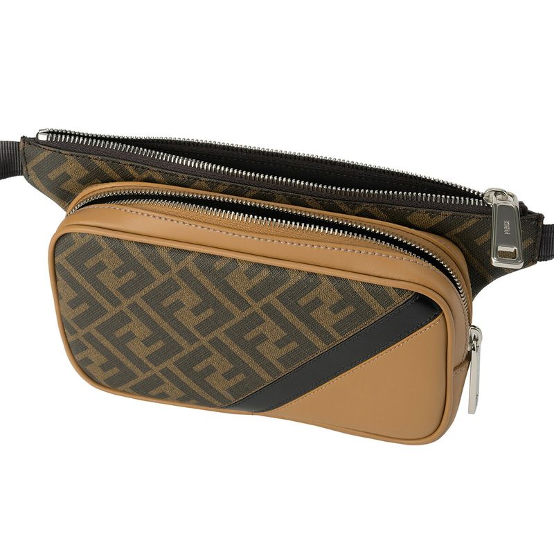 Fendi Waist and Body Bag Diagonal Brown — view 4