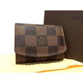 Louis Vuitton Damier Cufflinks Case Accessory Small Bag