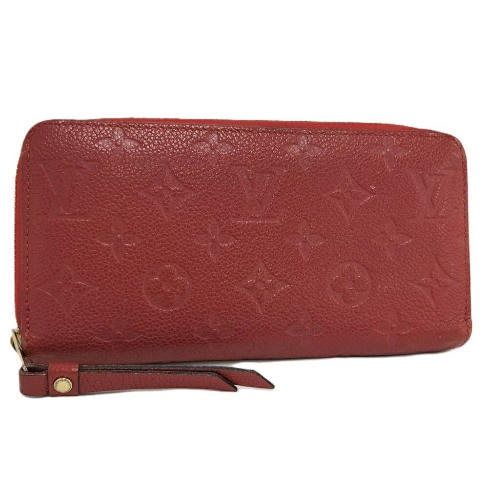 Louis Vuitton Zip Around Wallet Zippy Monogram Empreinte Scarlet Red