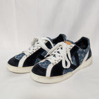 Louis Vuitton Monogram Denim Suede Blue Sneakers