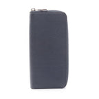 Louis Vuitton Round Long Wallet Zippy Vertical Navy Other