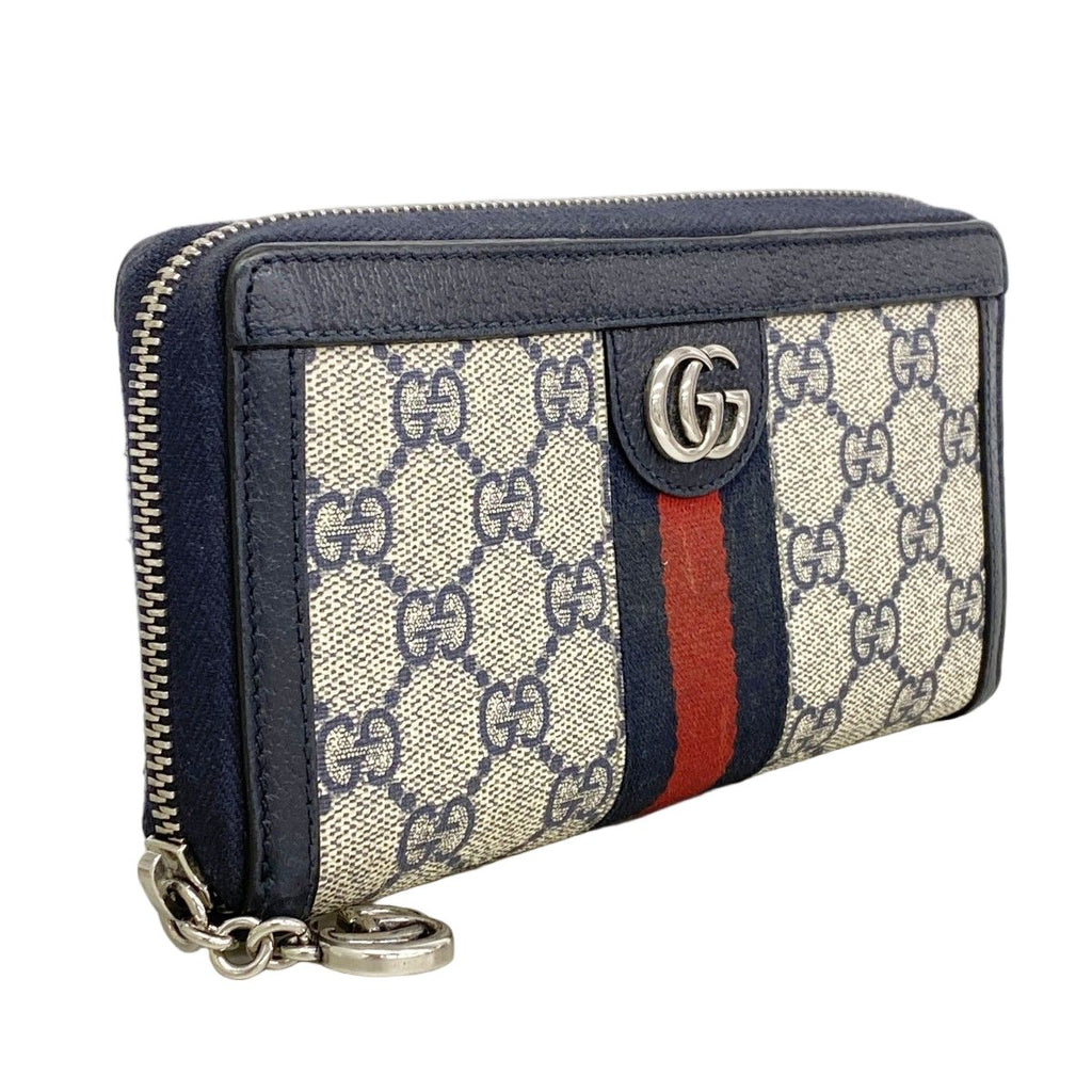 Gucci Wallet Ophidia Navy Silver — view 2