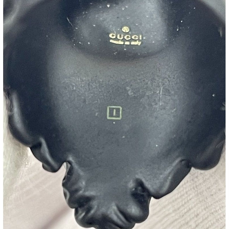 Gucci Michele Lionhead Interlocking G Logo Ring No 13 Metal Black — view 9