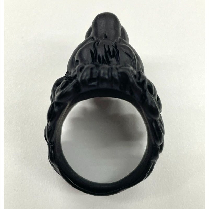 Gucci Michele Lionhead Interlocking G Logo Ring No 13 Metal Black — view 6