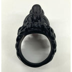 Gucci Michele Lionhead Interlocking G Logo Ring No 13 Metal Black — view 6