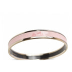 Hermes Bangle Bracelet Emile PM Caleche Light Pink Silver — view 4