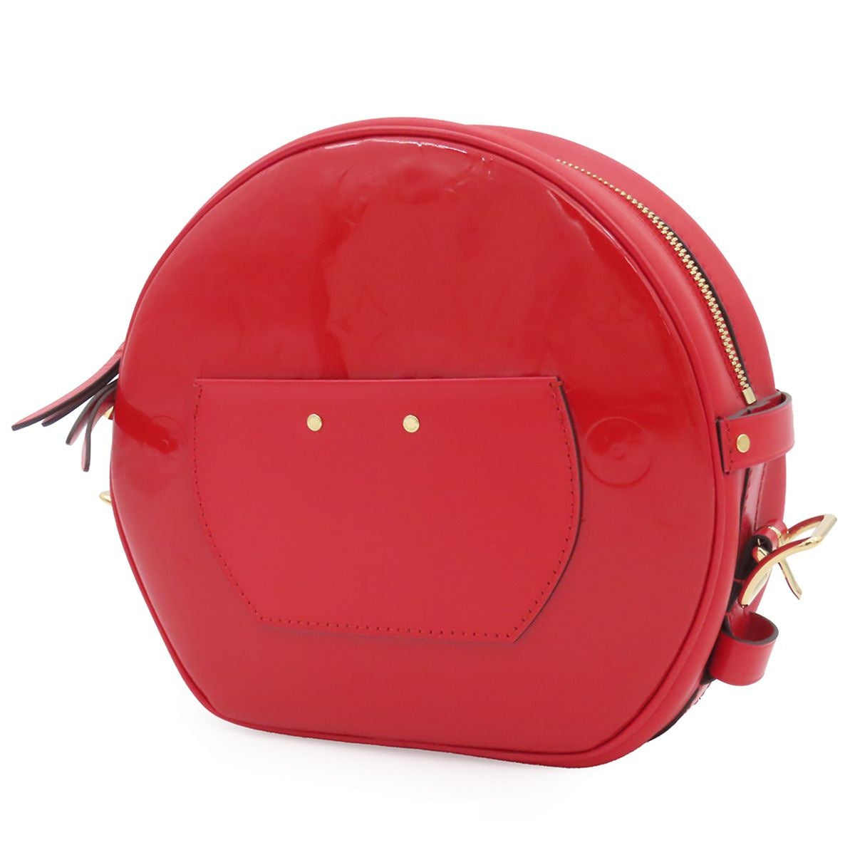 Louis Vuitton Boite Chapeau Souple Rouge Monogram Vernis Shoulder Bag — view 2