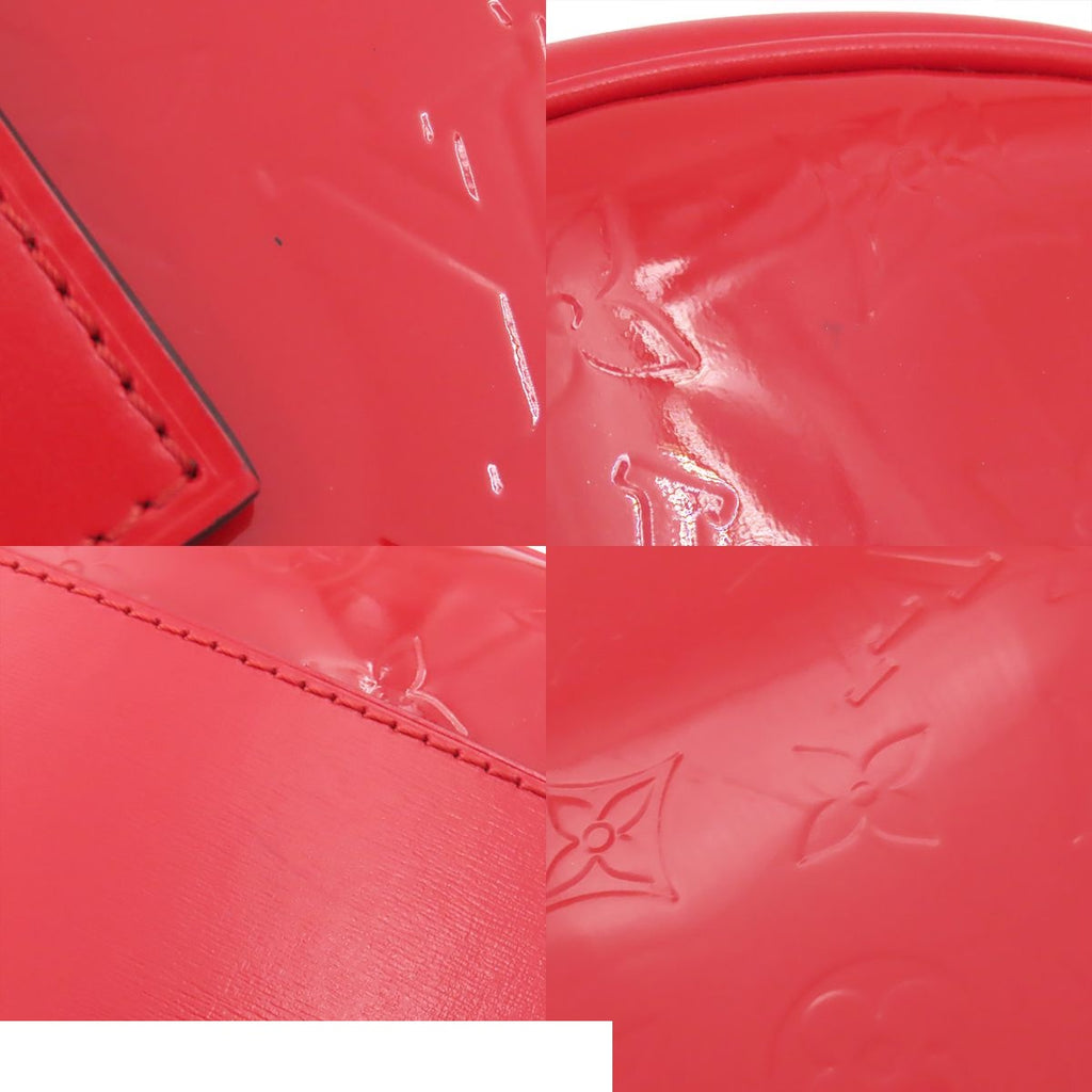 Louis Vuitton Boite Chapeau Souple Rouge Monogram Vernis Shoulder Bag — view 8