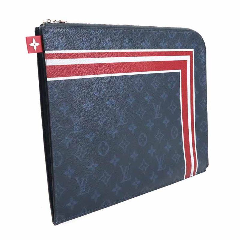 Louis Vuitton Clutch Bag Monogram Cobalt Pochette Jules GM — view 2