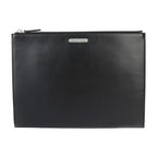 Saint Laurent Paris IPAD Militar Second Bag Leather Black Silver