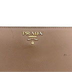 Prada Round Zipper Long Wallet Pink Beige Cammeo 1 Ml506 — view 2